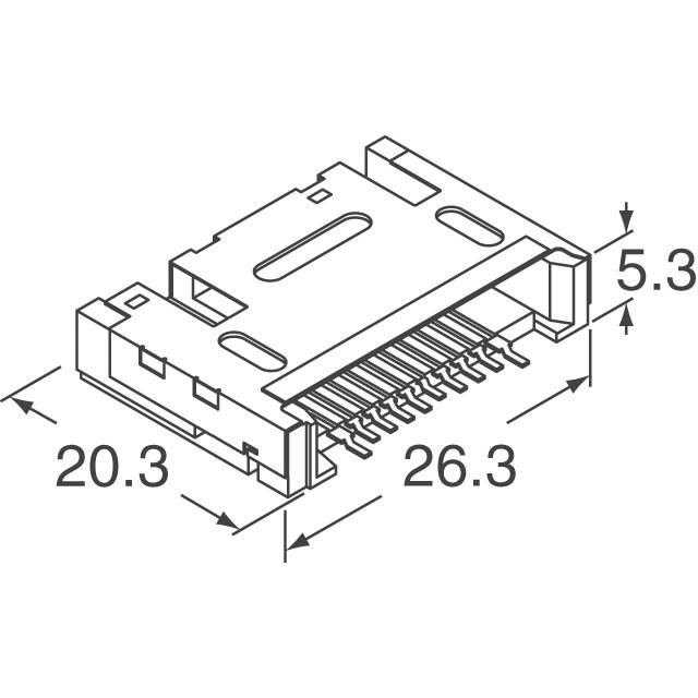 CB1AA-10S-1.5H(52) Hirose Electric Co Ltd  PC-Kartensockel